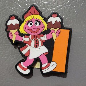 Sesame Street Alphabet Letter I Magnet Prairie Dawn Ice Cream Applause 2 inch